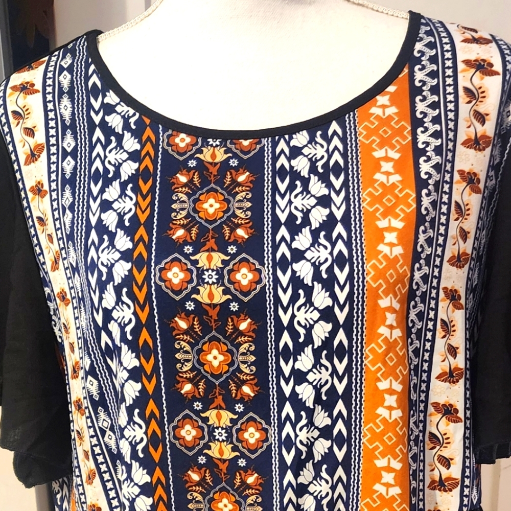 SHEIN Women's Geo Print Smock Tunic NWOT - Picture 3 of 8